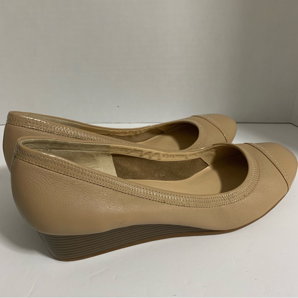 Cole Haan Womens Shoes‎ Espadrille Closed Toe Wedge Pumps Beige Size 10.5B